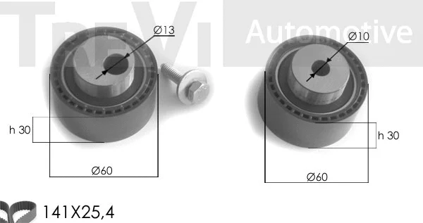 Kit de courroie crantée TREVI AUTOMOTIVE KD1107