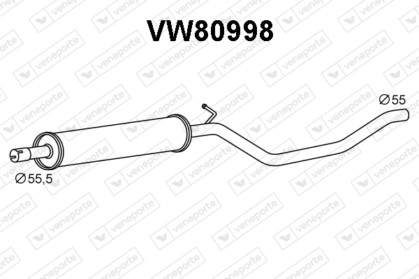 Silencieux avant VENEPORTE VW80998