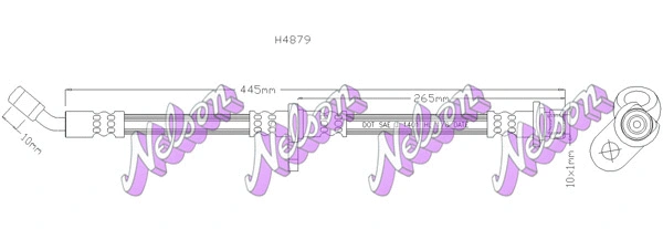 Flexible de frein KAWE H4879