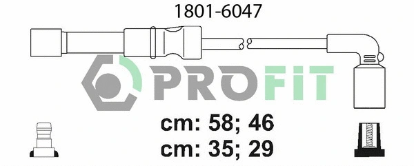 Kit de câbles d'allumage PROFIT 1801-6047
