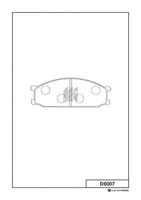 Kit de plaquettes de frein, frein à disque MK Kashiyama D6007