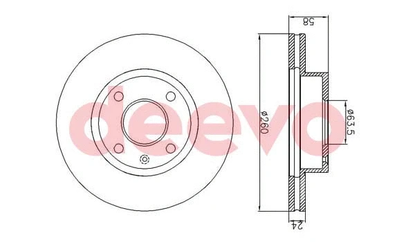Disque de frein DEEVO BD10860