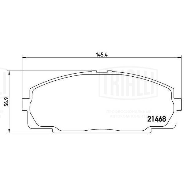 Kit de plaquettes de frein, frein à disque TRIALLI PF 4339