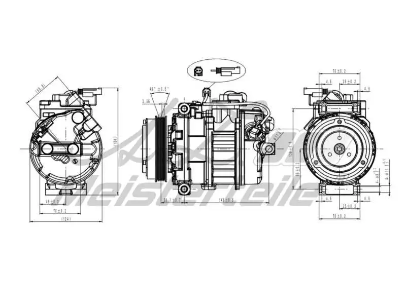 Compresseur, climatisation A.Z. Meisterteile AZMT-45-041-1065