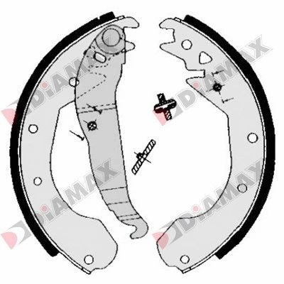 Jeu de mâchoires de frein DIAMAX N01066
