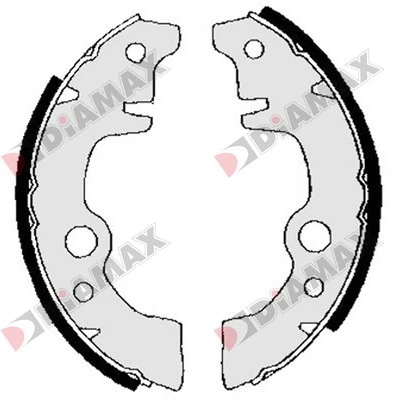 Jeu de mâchoires de frein DIAMAX N01027