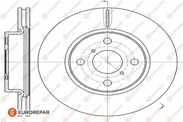Disque de frein EUROREPAR 1618890180
