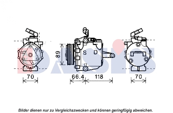Compresseur, climatisation AKS DASIS 851966N