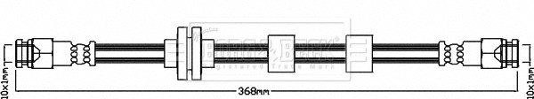 Flexible de frein BORG & BECK BBH7963