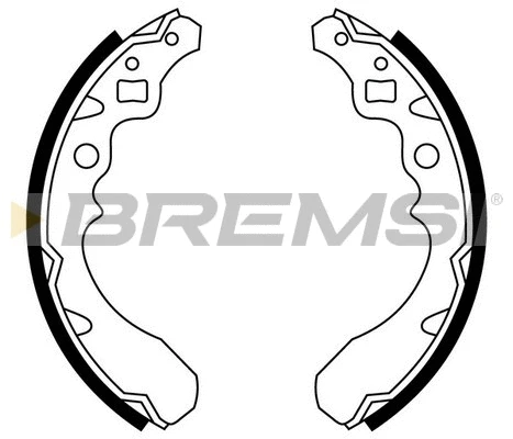 Jeu de mâchoires de frein BREMSI GF0670