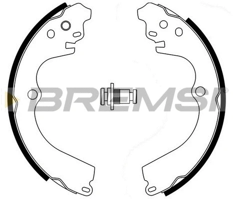 Jeu de mâchoires de frein BREMSI GF0884