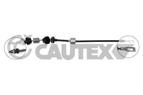 Tirette à câble, commande d'embrayage CAUTEX 036639