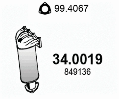 Catalyseur ASSO 34.0019