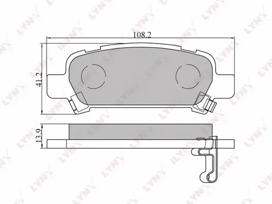 Kit de plaquettes de frein, frein à disque LYNXAUTO BD-7106