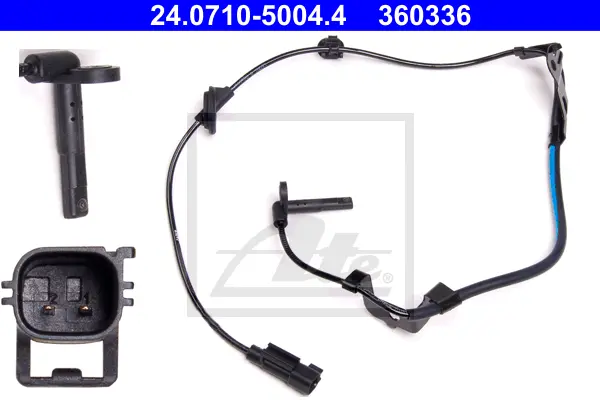 Capteur, vitesse de roue ATE-APAC 24.0710-5004.4