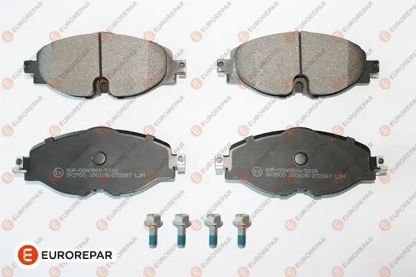Kit de plaquettes de frein, frein à disque EUROREPAR 1681162380