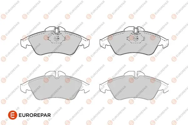 Kit de plaquettes de frein, frein à disque EUROREPAR 1686265680