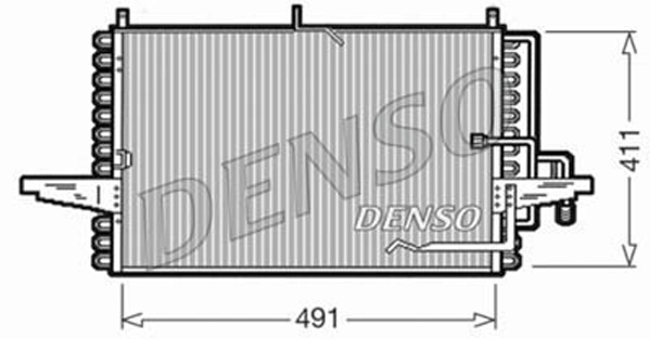 Condenseur, climatisation DENSO DCN10002