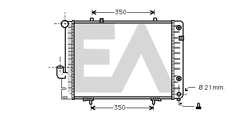 Radiateur, refroidissement du moteur EACLIMA 31R50045