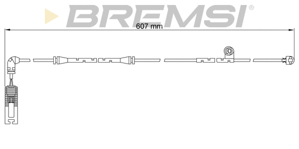 Contact d'avertissement, usure des plaquettes de frein BREMSI WI0650