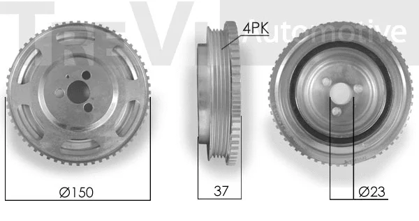 Poulie, vilebrequin TREVI AUTOMOTIVE PC1143