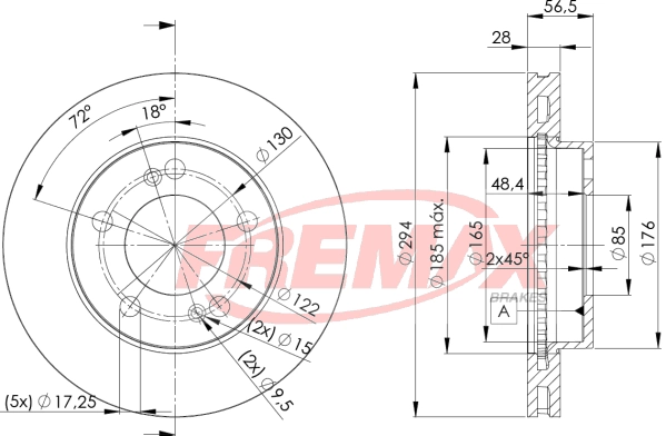 Disque de frein FREMAX BD-8674
