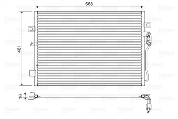 Condenseur, climatisation VALEO 822625