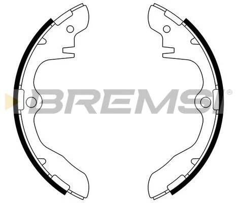 Jeu de mâchoires de frein BREMSI GF0782