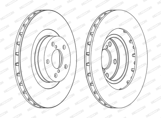 Disque de frein FERODO DDF1175C-D
