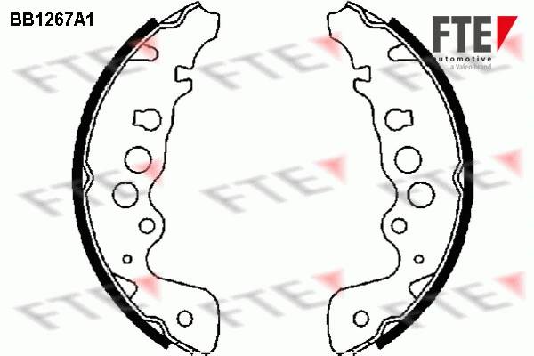Jeu de mâchoires de frein FTE 9100058