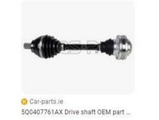 Arbre de transmission ZPY 5Q0407761AX