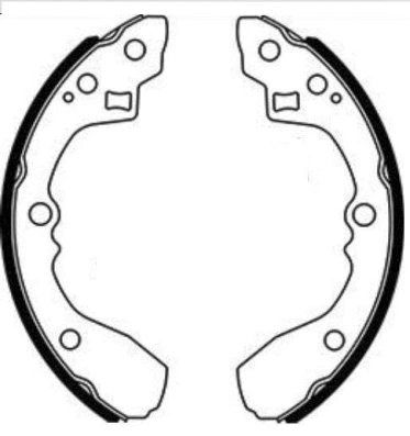 Jeu de mâchoires de frein E.T.F. 09-0733