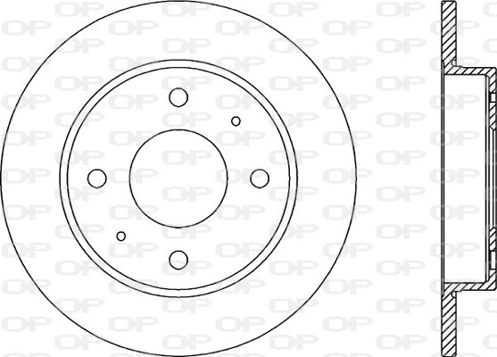 Disque de frein OPEN PARTS BDA2039.10