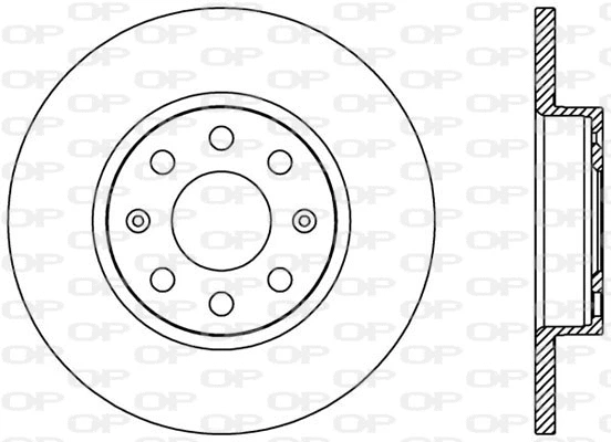 Disque de frein OPEN PARTS BDA2444.10