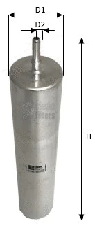 Filtre à carburant CLEAN FILTERS MG1680