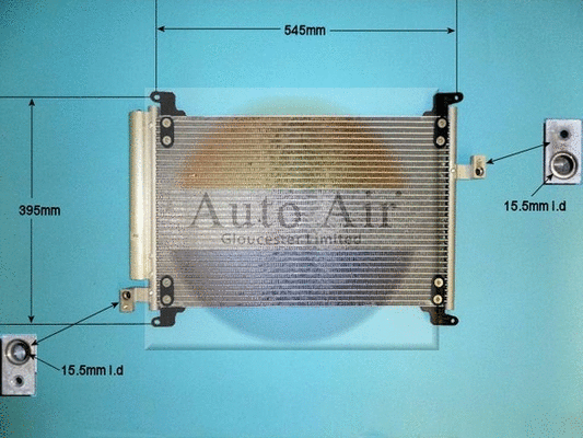 Condenseur, climatisation AUTO AIR GLOUCESTER 16-1329