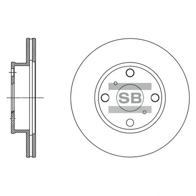Disque de frein Hi-Q SD4080
