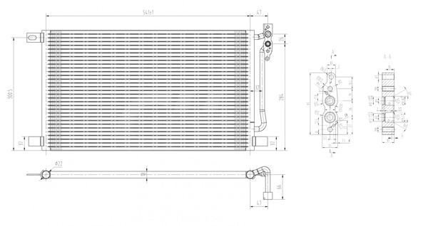 Condenseur, climatisation HART 606 056
