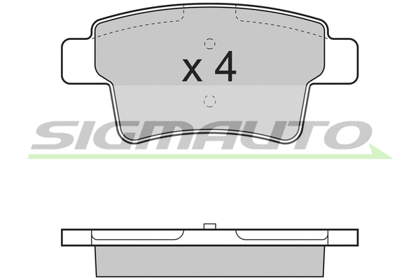 Kit de plaquettes de frein, frein à disque SIGMAUTO SPB331