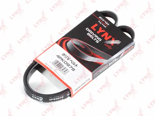 Courroie trapézoïdale à nervures LYNXAUTO 4PK0978