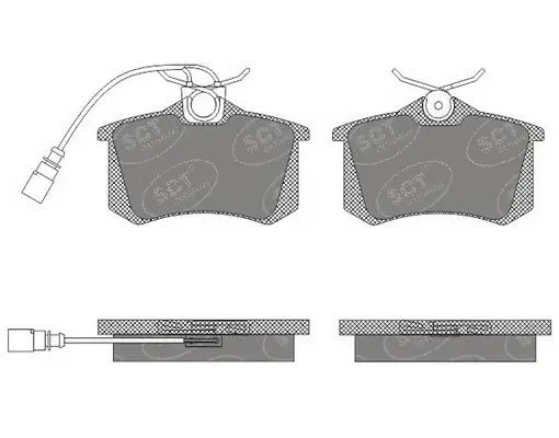 Kit de plaquettes de frein, frein à disque SCT - MANNOL SP 616 PR