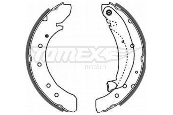 Jeu de mâchoires de frein TOMEX Brakes TX 20-50