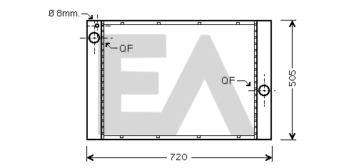 Radiateur, refroidissement du moteur EACLIMA 31R07134