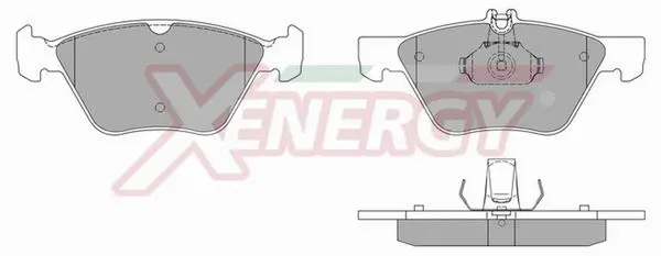 Kit de plaquettes de frein, frein à disque AP XENERGY X40639