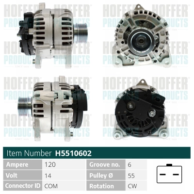 Alternateur HOFFER H5510602