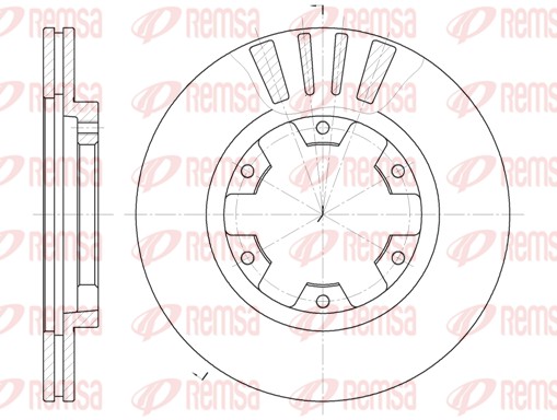 Disque de frein REMSA 61239.10