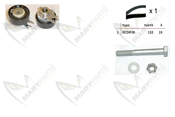 Kit de courroie crantée MABYPARTS OBK010107