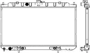 Radiateur, refroidissement du moteur SAKURA Automotive 3341-1014