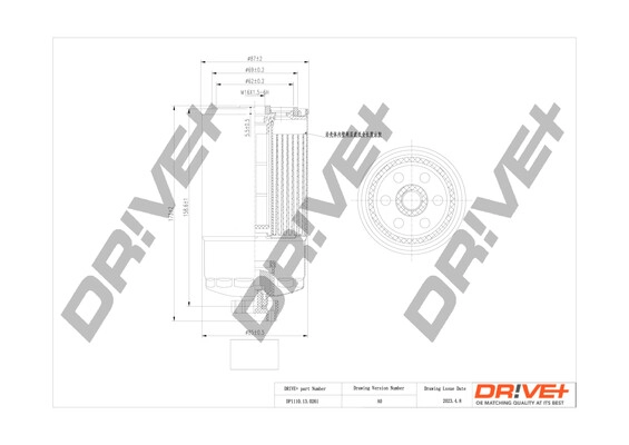 Filtre à carburant Dr!ve+ DP1110.13.0261