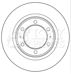Disque de frein KEY PARTS KBD5289